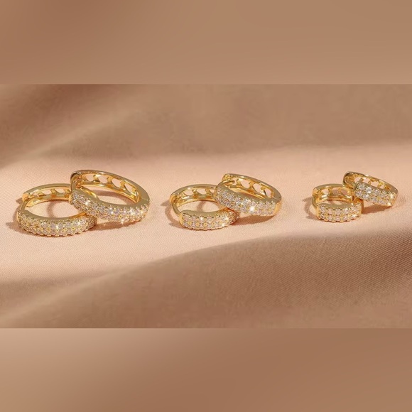 Nordstrom Jewelry - 3 sets of Elegant Gold Hoop Earrings!